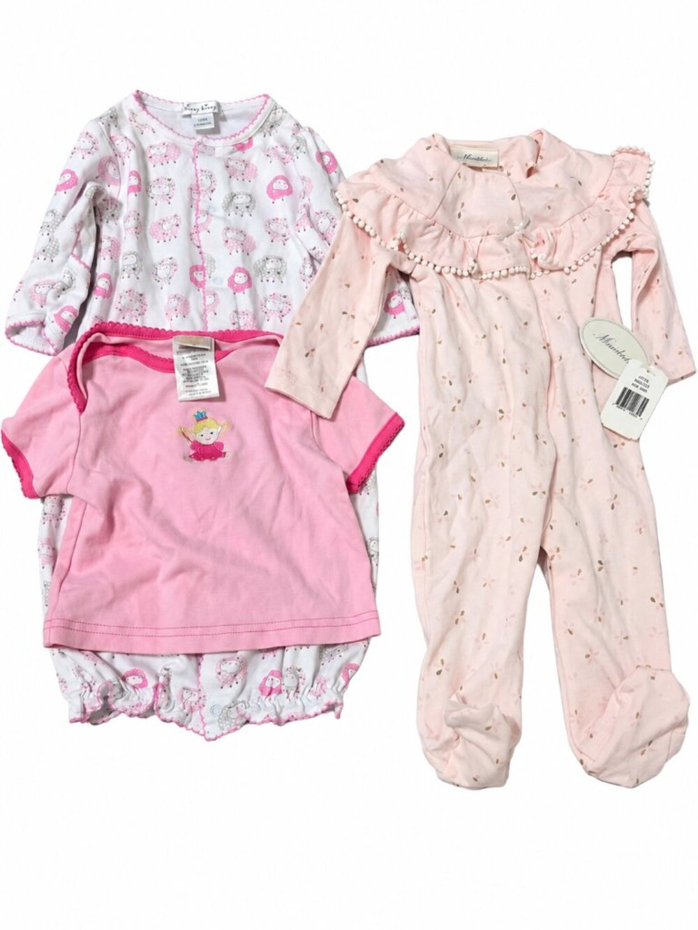 Baby Girl Clothing Lot 6M 9M Miniclasix Kissy Kissy NWT 3 Pc